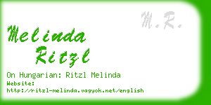 melinda ritzl business card